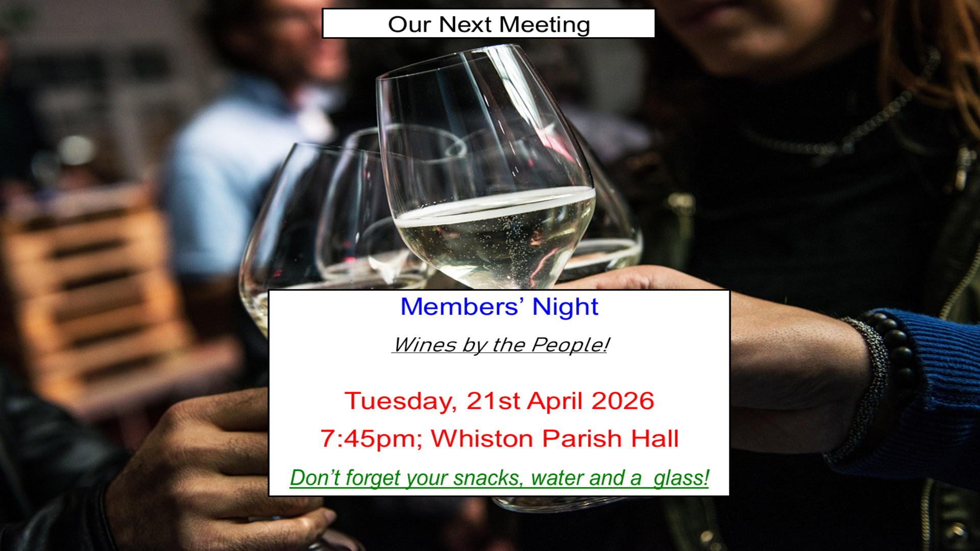 April 2026 Meeting Notice